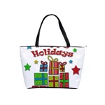 Happy Holidays - gifts and stars Shoulder Handbags