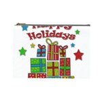 Happy Holidays - gifts and stars Cosmetic Bag (Large) 