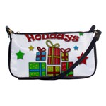 Happy Holidays - gifts and stars Shoulder Clutch Bags