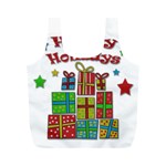 Happy Holidays - gifts and stars Full Print Recycle Bags (M) 