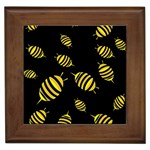 Decorative bees Framed Tiles