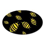 Decorative bees Oval Magnet