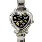 Decorative bees Heart Italian Charm Watch