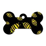 Decorative bees Dog Tag Bone (One Side)