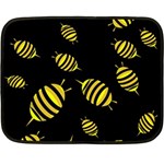 Decorative bees Fleece Blanket (Mini)