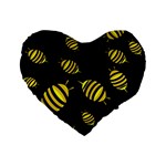 Decorative bees Standard 16  Premium Heart Shape Cushions