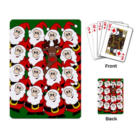 Did you see Rudolph? Playing Card from UrbanLoad.com Back