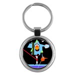 Abstract composition  Key Chains (Round) 