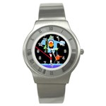 Abstract composition  Stainless Steel Watch