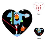 Abstract composition  Playing Cards (Heart) 