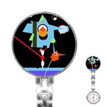 Abstract composition  Stainless Steel Nurses Watch