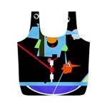 Abstract composition  Full Print Recycle Bags (M) 