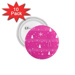 Magenta Xmas 1.75  Buttons (10 pack)