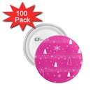 Magenta Xmas 1.75  Buttons (100 pack) 