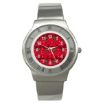 Reindeer Xmas pattern Stainless Steel Watch