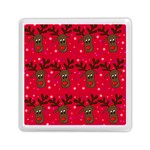 Reindeer Xmas pattern Memory Card Reader (Square) 