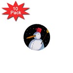 Lonely snowman 1  Mini Buttons (10 pack) 