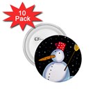 Lonely snowman 1.75  Buttons (10 pack)