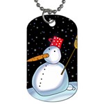 Lonely snowman Dog Tag (One Side)