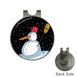 Lonely snowman Hat Clips with Golf Markers