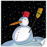 Lonely snowman Canvas 20  x 20  