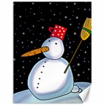 Lonely snowman Canvas 18  x 24  