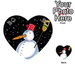 Lonely snowman Playing Cards 54 (Heart) 