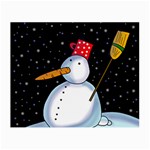 Lonely snowman Small Glasses Cloth (2-Side)