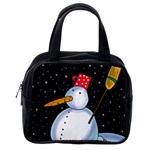 Lonely snowman Classic Handbags (One Side)