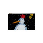 Lonely snowman Cosmetic Bag (Small) 