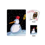 Lonely snowman Playing Cards (Mini) 