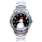 Lonely snowman Stainless Steel Analogue Watch