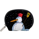 Lonely snowman Accessory Pouches (Small) 