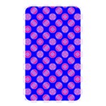 Bright Mod Pink Circles On Blue Memory Card Reader