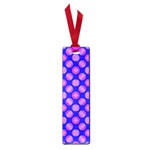 Bright Mod Pink Circles On Blue Small Book Marks
