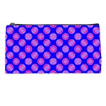 Bright Mod Pink Circles On Blue Pencil Cases