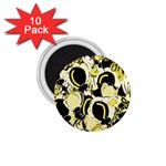 Yellow abstract garden 1.75  Magnets (10 pack) 