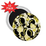 Yellow abstract garden 2.25  Magnets (10 pack) 