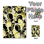 Yellow abstract garden Playing Cards 54 Designs 