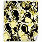Yellow abstract garden Canvas 20  x 24  