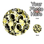 Yellow abstract garden Playing Cards 54 (Round) 