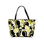 Yellow abstract garden Shoulder Handbags