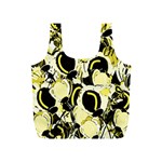 Yellow abstract garden Full Print Recycle Bags (S) 