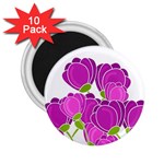 Purple flowers 2.25  Magnets (10 pack) 