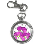 Purple flowers Key Chain Watches