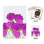 Purple flowers Playing Card