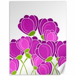 Purple flowers Canvas 12  x 16  
