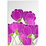 Purple flowers Canvas 12  x 18  
