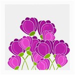 Purple flowers Medium Glasses Cloth