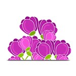 Purple flowers Plate Mats